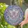 Women's Intricate Tiffany Stained Glass Butterfly Crescent Moon Celestial Pink Lavender Art Stained Glass Suncatcher - 2