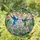 Nature Lovers' Intricate Stained Glass Hummingbird Floral Emerald Blue Pink Swirling Lead Lines Stained Glass Suncatcher - 1