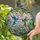 Nature Lovers' Intricate Stained Glass Hummingbird Floral Emerald Blue Pink Swirling Lead Lines Stained Glass Suncatcher - 2