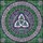 Celtic Art Lovers' Vibrant Purple Emerald Green Stained Glass Triquetra Knot Mosaic Stained Glass Suncatcher - 5