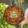 Whimsical Fall Art Lover's Vibrant Tiffany Glass Cute Ghost Teacup Reading Autumn Leaf Mosaic Stained Glass Suncatcher - 2