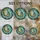 Stained Glass Art Lovers' Serene Cat Moon Celestial Cosmic Emerald Green Amber Gold Teal Blue Stained Glass Suncatcher - -OYwxy5GDS
