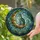 Stained Glass Art Lovers' Serene Cat Moon Celestial Cosmic Emerald Green Amber Gold Teal Blue Stained Glass Suncatcher - 9DzE0nBpFW