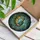 Stained Glass Art Lovers' Serene Cat Moon Celestial Cosmic Emerald Green Amber Gold Teal Blue Stained Glass Suncatcher - f5Wffr9R03