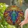 Art Lovers' Vibrant Tiffany Stained Glass Jewel Tone Botanical Mosaic Art Design Stained Glass Suncatcher - 2