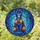 Cat Lovers' Vibrant Tiffany Stained Glass Cosmic Cat Blue Indigo Yellow Orange Art Stained Glass Suncatcher - 1