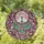 Art Lovers' Tiffany Glass Tree of Life with Rose Pink Gemstone Foliage & Iridescent Beads Stained Glass Suncatcher - 1