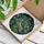 Nature Lovers' Tiffany Stained Glass Speckled Thrush Bird Amber Brown Golden Yellow Jewel Tone Mosaic Art Stained Glass Suncatcher - 3