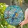Nature Lovers' Tiffany Style Stained Glass Bluebird Jewel Tone Emerald Green Sky Blue Mosaic Stained Glass Suncatcher - 2