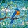 Nature Lovers' Tiffany Style Stained Glass Bluebird Jewel Tone Emerald Green Sky Blue Mosaic Stained Glass Suncatcher - 5