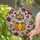 Autumn Cat Lovers' Tiffany Stained Glass Siamese Cat Pumpkin Autumn Leaves Intricate Mosaic Pattern Stained Glass Suncatcher - 2