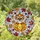 Autumn Cat Lovers' Tiffany Stained Glass Siamese Cat Pumpkin Autumn Leaves Intricate Mosaic Pattern Stained Glass Suncatcher - 1
