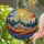 Art Lovers' Fiery Tiffany Stained Glass Sun Mountain Cosmic Sky Mosaic Stained Glass Suncatcher - 2