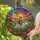 Vibrant Art Enthusiasts' Intricate Stained Glass Alien Cow UFO Jewel Tone Fantasy Pattern Stained Glass Suncatcher - 2
