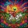 Vibrant Art Enthusiasts' Intricate Stained Glass Alien Cow UFO Jewel Tone Fantasy Pattern Stained Glass Suncatcher - 5