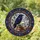 Dark Academia Enthusiasts Intricate Tiffany Stained Glass Raven, Skull, Books, Amber & Red Jewel Tones Mosaic Stained Glass Suncatcher - 9r5qo7UspU
