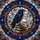 Dark Academia Enthusiasts Intricate Tiffany Stained Glass Raven, Skull, Books, Amber & Red Jewel Tones Mosaic Stained Glass Suncatcher - 5