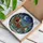 Holiday Enthusiasts' Intricate Tiffany Stained Glass Santa Sleigh Reindeer Winter Wonderland Mosaic Jewel Tones Stained Glass Suncatcher - 3