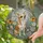 Dog Lovers' Tiffany Stained Glass Chihuahua Jewel Tone Floral Garden Mosaic Pattern Stained Glass Suncatcher - 2