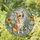 Dog Lovers' Tiffany Stained Glass Chihuahua Jewel Tone Floral Garden Mosaic Pattern Stained Glass Suncatcher - 1