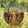 Nature Lovers' Intricate Stained Glass Desert Mosaic Art Saguaro Cactus Fiery Orange & Teal Jewel Tones Stained Glass Suncatcher - 1