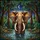 Wildlife Art Lovers' Majestic Stained Glass Elephant Jewel Tone Forest Jungle Intricate Design Stained Glass Suncatcher - 5
