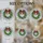 Christmas Enthusiasts' Tiffany Stained Glass Holly Wreath Red Green Snowflake Pattern Stained Glass Suncatcher - 4