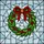 Christmas Enthusiasts' Tiffany Stained Glass Holly Wreath Red Green Snowflake Pattern Stained Glass Suncatcher - 5