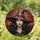 Fantasy Art Lovers' Edge-to-Edge Stained Glass Witch Emerald Green Purple Amber Ornate Skull Hat Design Stained Glass Suncatcher - 1