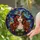 Fantasy Art Lovers' Edge-to-Edge Stained Glass Witch Auburn Hair Olive Corset Autumn Jewel Tone Mosaic Stained Glass Suncatcher - agnSmMTyX7