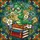 Book Lovers' Whimsical Stained Glass Worm Reading Books Vibrant Jewel Tones Intricate Mosaic Pattern Stained Glass Suncatcher - 5