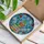 Book Lovers' Intricate Jewel Tone Stained Glass Reading Caterpillar Floral Garden Mosaic Stained Glass Suncatcher - NLz2_r9Bpv