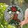 Holiday Enthusiasts' Intricate Tiffany Stained Glass Christmas Stockings Poinsettia Holly Jewel Tone Mosaic Edge-to-Edge Pattern Stained Glass Suncatcher - 2