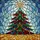 Holiday Enthusiasts' Multi-Colored Tiffany Stained Glass Christmas Tree Winter Mosaic Pattern Stained Glass Suncatcher - 5