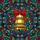 Christmas Enthusiasts' Intricate Stained Glass Golden Bell Red Bow Jewel Tone Mosaic Pattern Stained Glass Suncatcher - 5