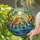 Nature Lovers' Vibrant Tiffany Style Stained Glass Songbirds & Berries Mosaic Art Stained Glass Suncatcher - 2