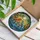 Nature Lovers' Vibrant Tiffany Style Stained Glass Songbirds & Berries Mosaic Art Stained Glass Suncatcher - 3