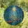 Nature Lovers' Tiffany Stained Glass Vibrant Songbirds Moonlit Forest Mosaic Emerald Deep Blue Fiery Orange Intricate Pattern Stained Glass Suncatcher - 1