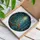 Nature Lovers' Tiffany Stained Glass Vibrant Songbirds Moonlit Forest Mosaic Emerald Deep Blue Fiery Orange Intricate Pattern Stained Glass Suncatcher - 3