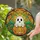 Halloween Enthusiasts' Tiffany Style Stained Glass Iridescent Ghost Jack-o'-Lantern Autumn Leaves Mosaic Stained Glass Suncatcher - 2