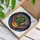 Fantasy Art Lovers' Intricate Tiffany Baby Dragon Pumpkin Jewel Tone Glitter Twilight Pattern Stained Glass Suncatcher - 3