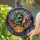 Fantasy Art Lovers' Intricate Tiffany Baby Dragon Pumpkin Jewel Tone Glitter Twilight Pattern Stained Glass Suncatcher - 2