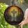 Art Enthusiasts' Jewel-Toned Stained Glass Celtic Cross Mystical Forest Sunset Mosaic Stained Glass Suncatcher - 2