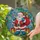 Christmas Lovers' Tiffany Stained Glass Santa Candy Cane Gifts Holly Snowflakes Jewel Tones Festive Pattern Stained Glass Suncatcher - 2