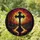 Devotional Art Patrons' Glowing Jewel Tone Stained Glass Christian Cross Sunset Forest Mosaic Stained Glass Suncatcher - ba_xQoIdD4