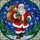 Christmas Enthusiasts' Jovial Santa Tiffany Stained Glass Vibrant Red Emerald Green Golden Winter Wonderland Mosaic Stained Glass Suncatcher - 5