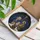 Christmas Devotees' Detailed Nativity Stained Glass Art, Mary Joseph Jesus, Golden Halos, Starry Sky, Tiffany Deep Blues, Radiant Golds Stained Glass Suncatcher - FTsdNMRXwt