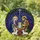 Christmas Devotees' Detailed Nativity Stained Glass Art, Mary Joseph Jesus, Golden Halos, Starry Sky, Tiffany Deep Blues, Radiant Golds Stained Glass Suncatcher - o1hLK3qPXj