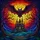 Gothic Art Lovers' Tiffany Stained Glass Bat, Haunted Castle, Dramatic Jewel Tone Sunset Stained Glass Suncatcher - 5