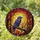 Art Lovers' Intricate Tiffany Stained Glass Raven Purple Blue Orange Red Autumn Forest Sunset Stained Glass Suncatcher - 1